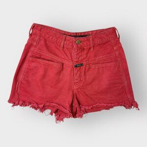 Marithé + François Girbaud Red Shorts – Y2K Workwear Utility